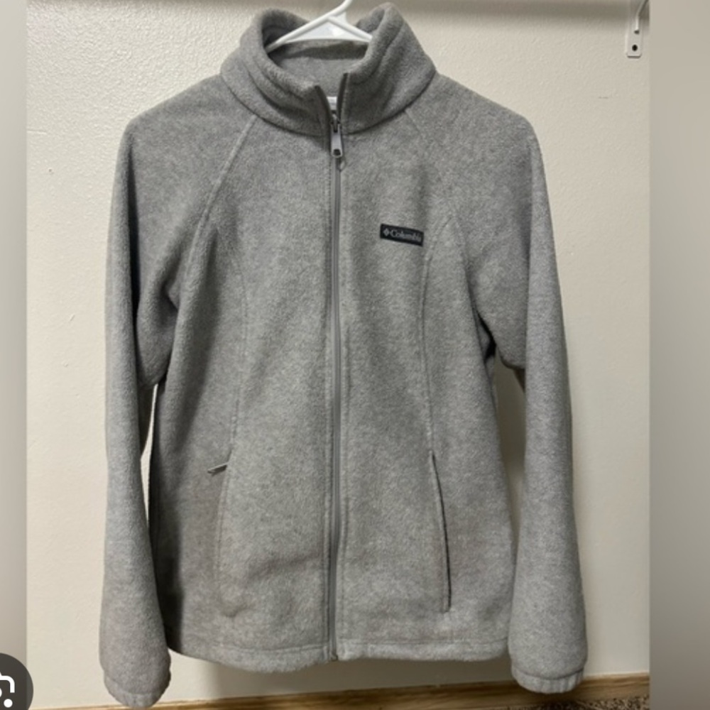Columbia Light Gray Women's Teddy Fleece Full-Zip Jacket